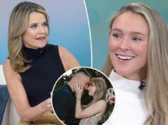 Саванна Гатри неловко расспрашивает Кайли Келси о Тейлор Свифт, предстоящей свадьбе Трэвиса Келси: «Ты не собираешься лгать?»