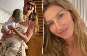 Жизель Бюндхен раскрыла главную подсказку об имени новорожденного с помощью сверкающего бриллиантового колье