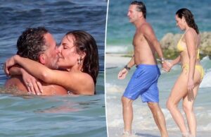 Одетая в бикини Луанн де Лессепс сидит на КПК с красавчиком-бойфрендом в Канкуне