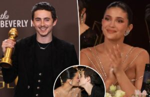 Тимоти Шаламе мило кивнул «партнеру» Кайли Дженнер в эмоциональной речи на «Золотом глобусе»