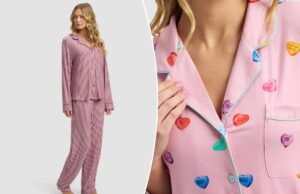 Мягкие пижамы Cosy Earth, одобренные Опрой, теперь выпускаются с принтами ко Дню святого Валентина.