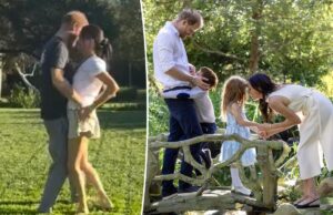 Принц Гарри хватает Меган Маркл за задницу в дерзком танцевальном видео, снятом 4-летней дочерью Лилибет