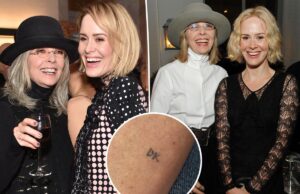 Сара Полсон дебютировала с татуировкой, посвященной Дайане Китон, к 80-летию покойной актрисы