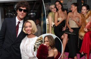 Дженнифер Лопес, Сидни Суини, Хейли Бибер и многие другие празднуют вечеринку «Золотой глобус» журнала W Magazine в Chateau Marmont