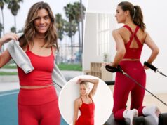 Наши редакторы клянутся, что Beyond Yoga производит «самую мягкую и маслянистую» спортивную одежду, а новые модели только что появились в вишнево-красном цвете.