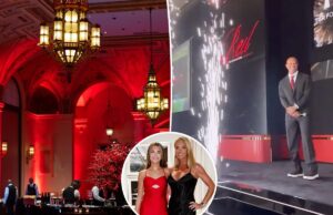 Внутри звездного 50-летия Тайгера Вудса в роскошном зале в Палм-Бич