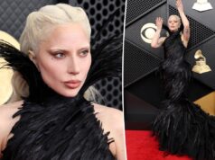 Леди Гага появилась в образе «Черного лебедя» на красной дорожке «Грэмми-2026»