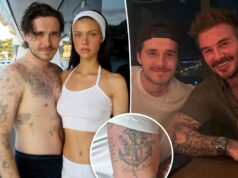 Бруклин Бекхэм покрыл татуировку, посвященную отцу Дэвиду, что стало последним ударом по семье