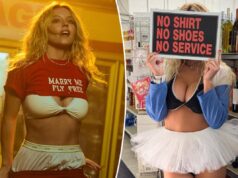 Сидни Суини демонстрирует игривое новое нижнее белье Syrn в бюстгальтере и пачке