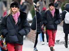 Дженнифер Лоуренс вышла в свет в любимых спортивных штанах Мэри-Кейт и Эшли Олсен.