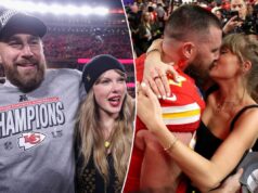 Трэвис Келси посетил диджейскую будку с мелодиями Тейлор Свифт во время неожиданного выступления на шоу Tight Ends & Friends