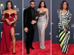 Красная дорожка NFL Honors 2026: Тиффани Хэддиш, Сиара, Рассел Уилсон, Гейл Кинг и другие